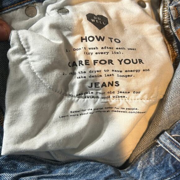 2/30 Madewell Low-Slung Straight Stoughton Wash Jeans-Size 29 - Picture 11 of 12